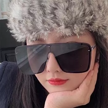 One-Piece Sunglasses Men S And Women S Personalized Large-Frame One-Piece Sunglasses Trend Couple Sunshade Glasses Trend