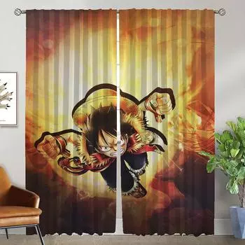 One-Pieces Anti-mosquito Curtains 2 Pieces Modern Living Room Curtains for Camera Blackout Curtain Shades Tulle for Bedroom Home W50xH70cmx2pcs-CL