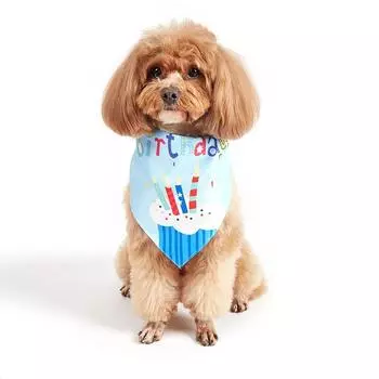 One Pieces Two-color Choice Of Beautiful Dog Favorite Pet Party Supplies New Dog Triangle Towel Birthday Drool Towel розовый