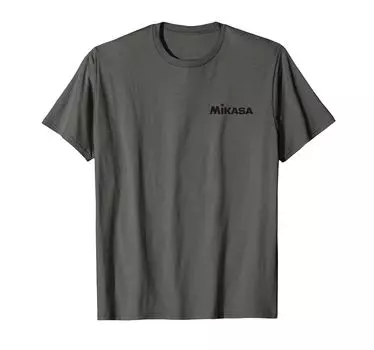 One-Point Logo Black Print Volleyball T-Shirt