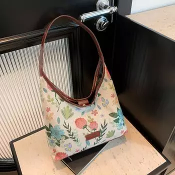 One-shoulder Handbag for Women s Popular Casual New Large Capacity Korean Version Commuting Casual Simple Tote Bag for Women