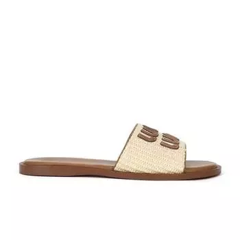 One-word slippers women s summer new casual flat-bottomed holiday slippers women s tide 35