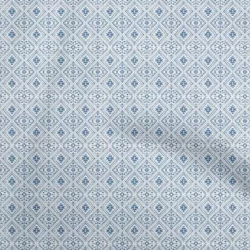 oneOone Cotton Flex Blue2 Ткань для шитья в племенном стиле Ткань с принтом в ярдах 40 дюймов 42 Inch Wide - Viscose Chiffon синий