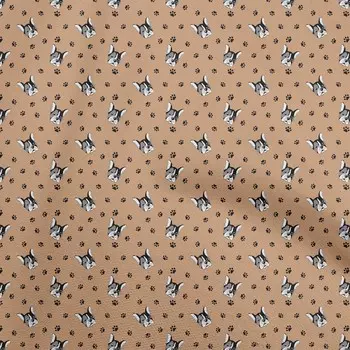 oneOone Cotton Flex Dusty Blue Fabric Материал платья быка Ткань Ткань с принтом в ярдах 40 дюймов 42 Inch Wide - Viscose Chiffon синий