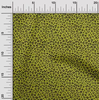 oneOone Cotton Flex Lime Green Ткань Леопард Кожа Животного Diy Одежда Стеганая ткань Ткань Принт Ткань По Ярду 40 дюймов 42 Inch Wide - Viscose Chiffon розовый