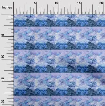 oneOone Cotton Flex Medium Blue Fabric Tie Dye Diy Clothing Quilting Fabric Print Fabric By Yard 40 Inch 42 Inch Wide - Viscose Chiffon фиолетовый