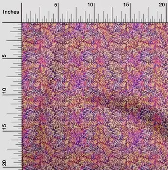 oneOone Cotton Flex Peach Fabric Batik Craft Projects Decor Fabric Printed By The Yard 40 Inch 42 Inch Wide - Viscose Chiffon синий