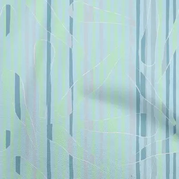oneOone Cotton Flex Светло-голубая ткань Геометрические абстрактные лепестки Ремесленные проекты Декор Ткань Напечатанная Ярдом 40 дюймов 42 Inch Wide - Viscose Chiffon светло-синий