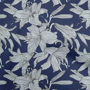 oneOone Cotton Flex темно-синяя ткань с цветочным принтом, швейные ремесленные проекты, принты на ткани в ярдах, 40 дюймов 42 Inch Wide - Viscose Chiffon фиолетовый