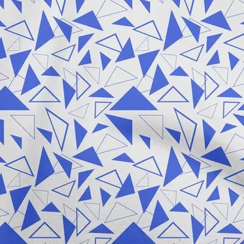 oneOone Georgette Viscose Medium Blue Fabric Geometric Diy Clothing Quilting Fabric Print Fabric By Yard 42 Inch 42 Inch Wide - Viscose Chiffon средний синий