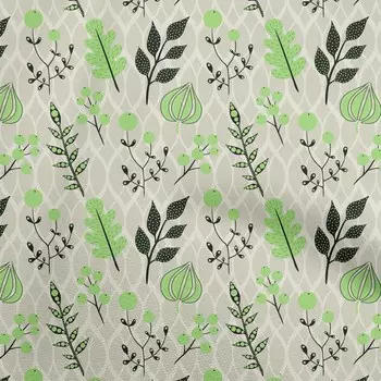 oneOone Ткань Cotton Flex Light Green с точками, цветочные принты для шитья и рукоделия, ярды, 40 дюймов 42 Inch Wide - Viscose Chiffon серый