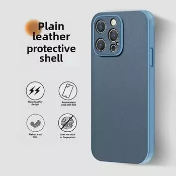 OnePlus 9/10 Pro/11/12 Премиум Простой Кожаный Жесткий Чехол OnePlus 12 прозрачный