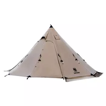 OneTigris Northgaze Polycotton TC One Pole Light 1 Main Pole Easy Positioning Rope For Outdoor Палатка, Блокировка, Вентиляция, Включено, Настройка, коричневый