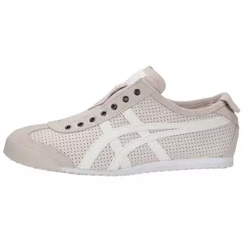 Onitsuka Tiger Mexico 66 Белые слипоны унисекс с перфорацией D815L-0101