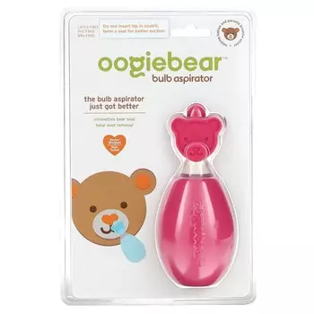 oogiebear, аспиратор с лампочкой, розовый, 1 аспиратор