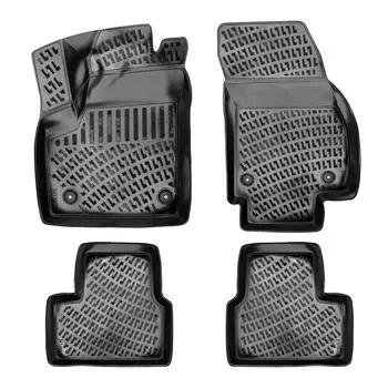 Opel Meriva B (2010-2017) High-Quality and Durable Rubber Car Floor Mats - Odorless, Non-Slip, Long-Lasting