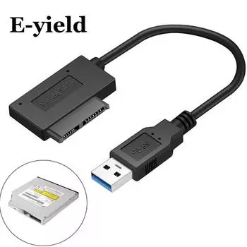 Оптический привод для ноутбука, SATA-USB3.0, кабель Easy Drive, внешний оптический привод, Sata7 + 6, USB3.0, передача