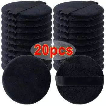 Оптовая продажа Black Velet Powder Puffs с коробкой для макияжа Спонжи для влажного и сухого использования Фиксирующая пудра Подушечка для румян BB Cream Foundation Makeup Puff