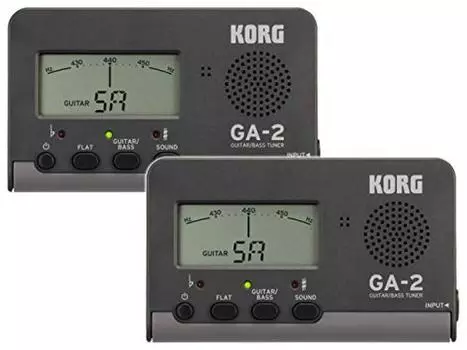 [Оптовая закупка] KORG - GuitarBass Tuner GA-2 Black x Light Gray Набор из 2 шт.