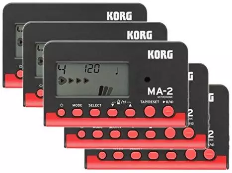 [Оптовая закупка] KORG - Metronome MA-2 Black & Red MA-2-BKRD Набор из 5 штук