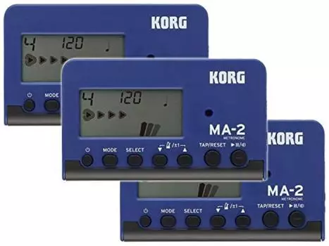 [Оптовая закупка] KORG - Metronome MA-2 Blue & Black MA-2-BLBK Набор из 3 шт.
