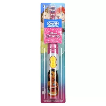 Oral-B, детская, зубная щетка на батарейках, мягкая, для детей от 3 лет, Disney Princess, 1 зубная щетка