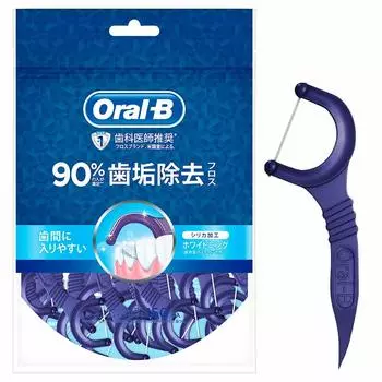 Oral B Floss Pick Whitening 150 Pieces Interdental Cleaner