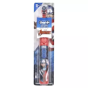 Oral-B Электрическая зубная щетка, Мягкая, Возраст 3+, Marvel Мстители, 1 зубная щетка