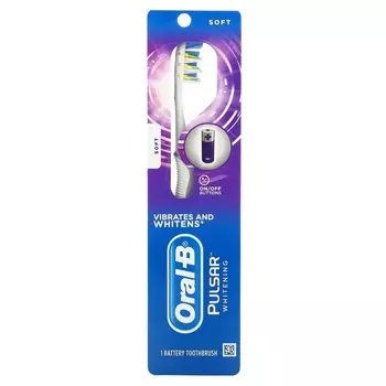 Oral-B, Pulsar отбеливание, электрическая зубная щетка, мягкая, 1 зубная щетка