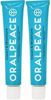 Oral Peace Clean Moisture D Mint 1 флакон x 2 флакона и (80г) (80г)