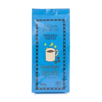 Organic Decaffeinated Coffee Good Night Blend Powder No Added Chemical No Added Natural Brown Sugar (Organic, Flavors, Sugar, 100% First)