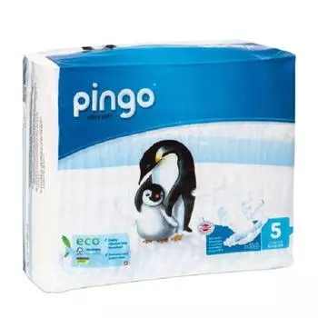 Органические подгузники Pingo Swiss, этап 5 (12-25 кг) 36 листов