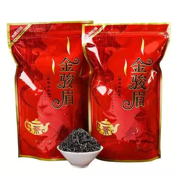 Органический черный чай Wuyi Jin Jun Mei Golden Eyebrow Junmee, китайский черный чай 250г 250g/8.8oz