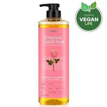 Organist Botanical Castile Soap гель для душа с ароматом розы, 790 г, 1 шт.