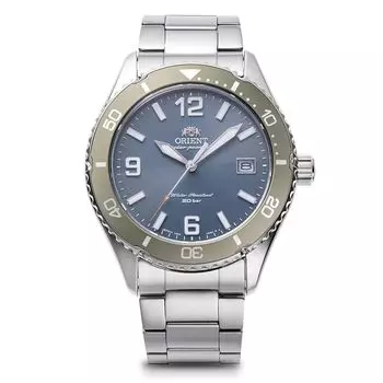 [Orient Clock] часы Mako Mako SOLAR на солнечной батарее Поставляются с гарантией отечественного производителя RN-WJ0002L мужские нежно-голубые