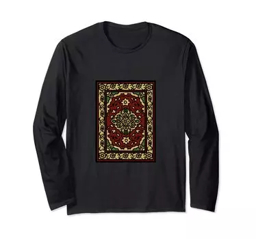 Orient Persian Rug White Long Sleeve T-Shirt