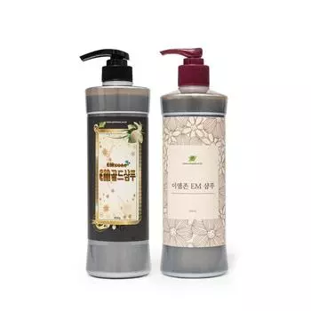Oriental Medicine EM Shampoo Gold Shampoo Set Шампунь против выпадения волос для беременных женщин, 2 шт., 500 г