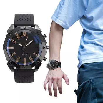 Original Classic Man Watch Silicone Tape Quartz Watch Style Simple Men s Genuine Quartz Watch for Gift Any Scene