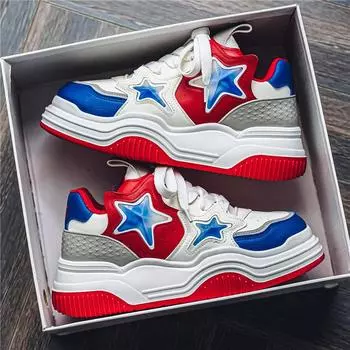 Original Men s Red Sneakers Fashion Designer Shoes Mens Trainers Comfortable Platform Sneakers Casual Men Zapatillas Informales 39