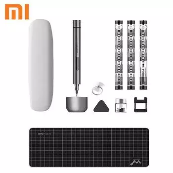 Оригинальная электрическая отвертка Xiaomi Wowstick 1F + Беспроводная литий-ионная зарядка Светодиодная отвертка Power Работа с Mi Home Smart Home Kit Продукт темно-серого