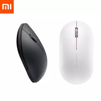 Оригинальная беспроводная мышь Xiaomi 2, 1000 точек на дюйм, 2,4 ГГц/Bluetooth, оптическая бесшумная портативная легкая мини-ноутбук, офисная игровая мышь чёрный
