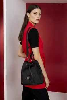 Оригинальная черная роскошная сумка через плечо Pierre Cardin Черная женская сумка через плечо
