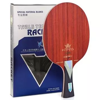 Оригинальная карбоновая ракетка для настольного тенниса 729 Red Ebony King KLC (5+2 Красный Эбеновый Карбон) Весло с ракеткой для пинг-понга дружбы Long Handle FL