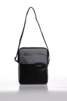 Оригинальная мужская серая сумка на ремешке Pierre Cardin Grey Luxury