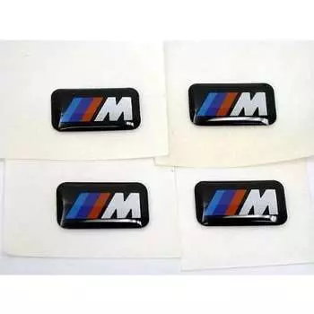 Оригинальная наклейка BMW M 3D, эмблема, наклейка, 4 шт.