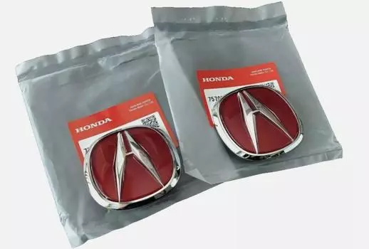 Оригинальная передняя задняя красная эмблема «A» HONDA 97-01 Integra Type-R Acura