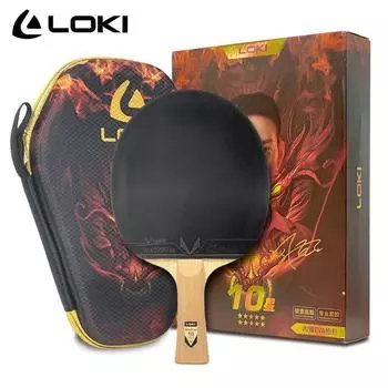 Оригинальная ракетка для настольного тенниса LOKI DRAGON Series, профессиональная наступательная ракетка для пинг-понга, ракетка Paddle Bat 5 Wood 2 Carbon 6/7/8/9/10 Stars НОВОЕ ПОСТУПЛЕНИЕ D-6 Star FL