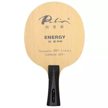 Оригинальная ракетка для настольного тенниса PALIO ENERGY 06 (6+2 Карбон ВЫКЛ+) Ракетка Energy-06 для пинг-понга Long Handle FL