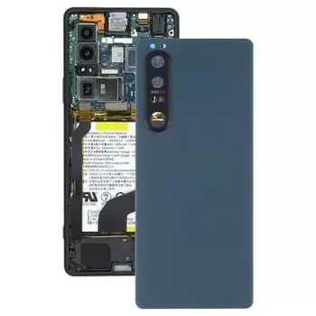 Оригинальная задняя крышка аккумулятора с объективом камеры для Sony Xperia 1 III чёрный
