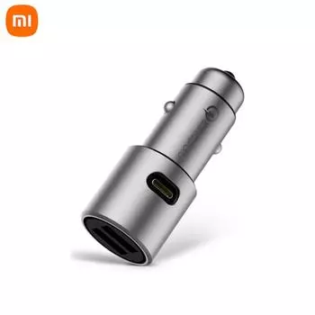 Оригинальное автомобильное зарядное устройство Xiaomi Mi QC3.0 X2, двойной USB, быстрая зарядка, макс. 5 В/3 А, 9 В/2 А, 15 В/1,5 А, в металлическом стиле, быстрая зарядка